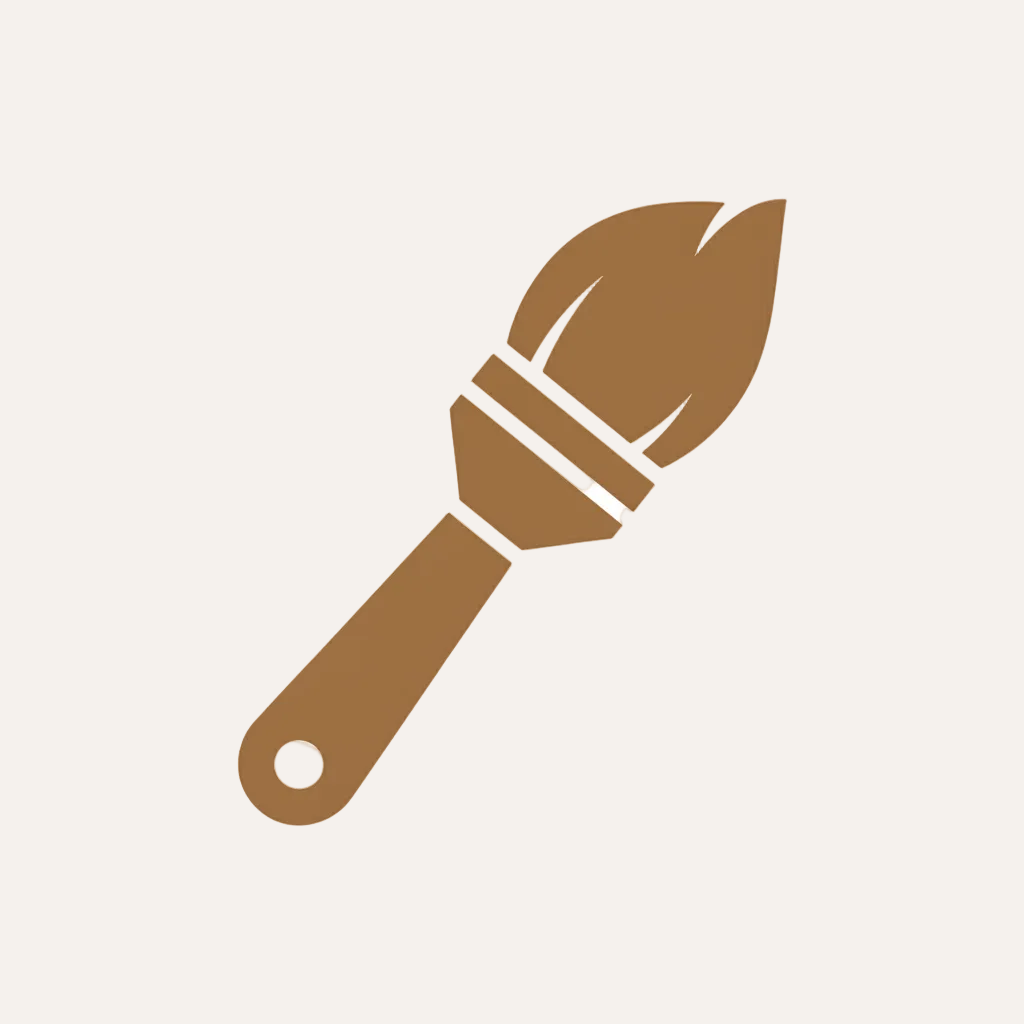 drawin brus icon with thes color 5A4A3A